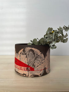 Pinks and red succulent holder