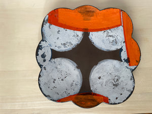 Baby blues and orange platter