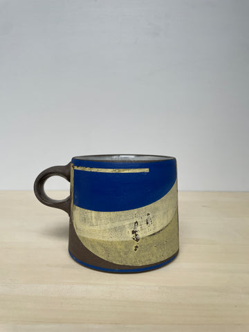 Sunshine and blue mug