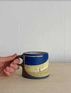 Sunshine and blue coffee mug
