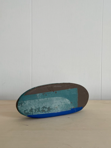 Sea green and blue boat